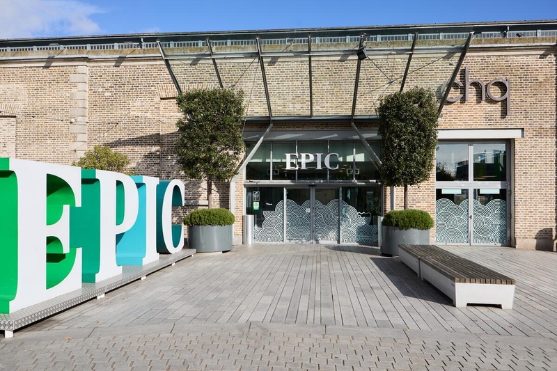 The outside of the EPIC Museum in Dublin