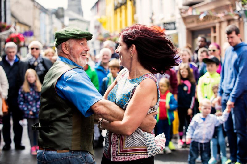 Two people dancing in Belfast