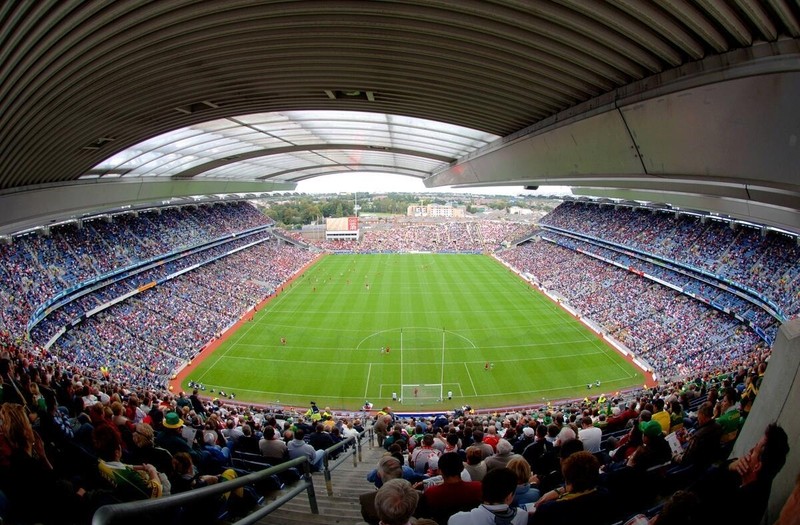High view of inside Croke Park Stadium